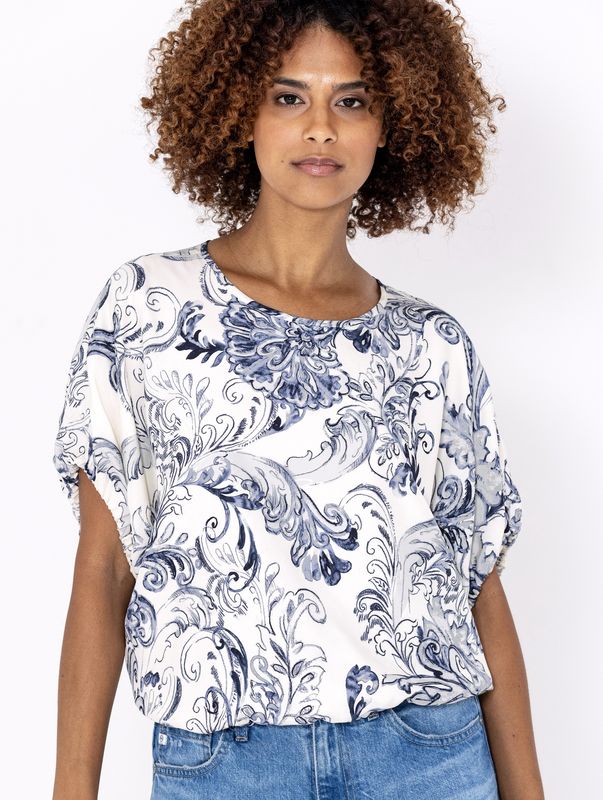GO BUBBLE BLOUSE PRINTED