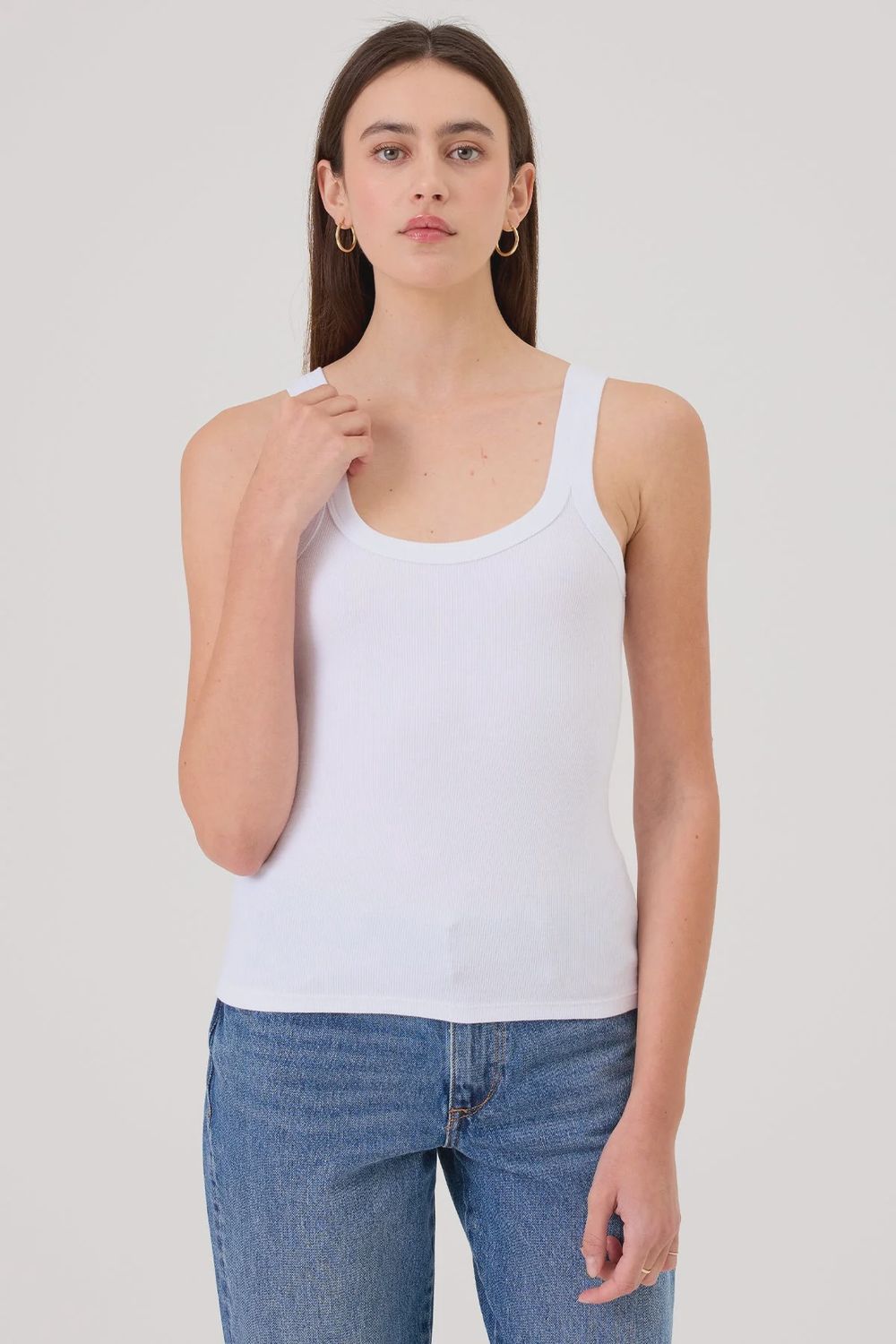ANGELINE TANK, Color: WHITE, SIZE: XS