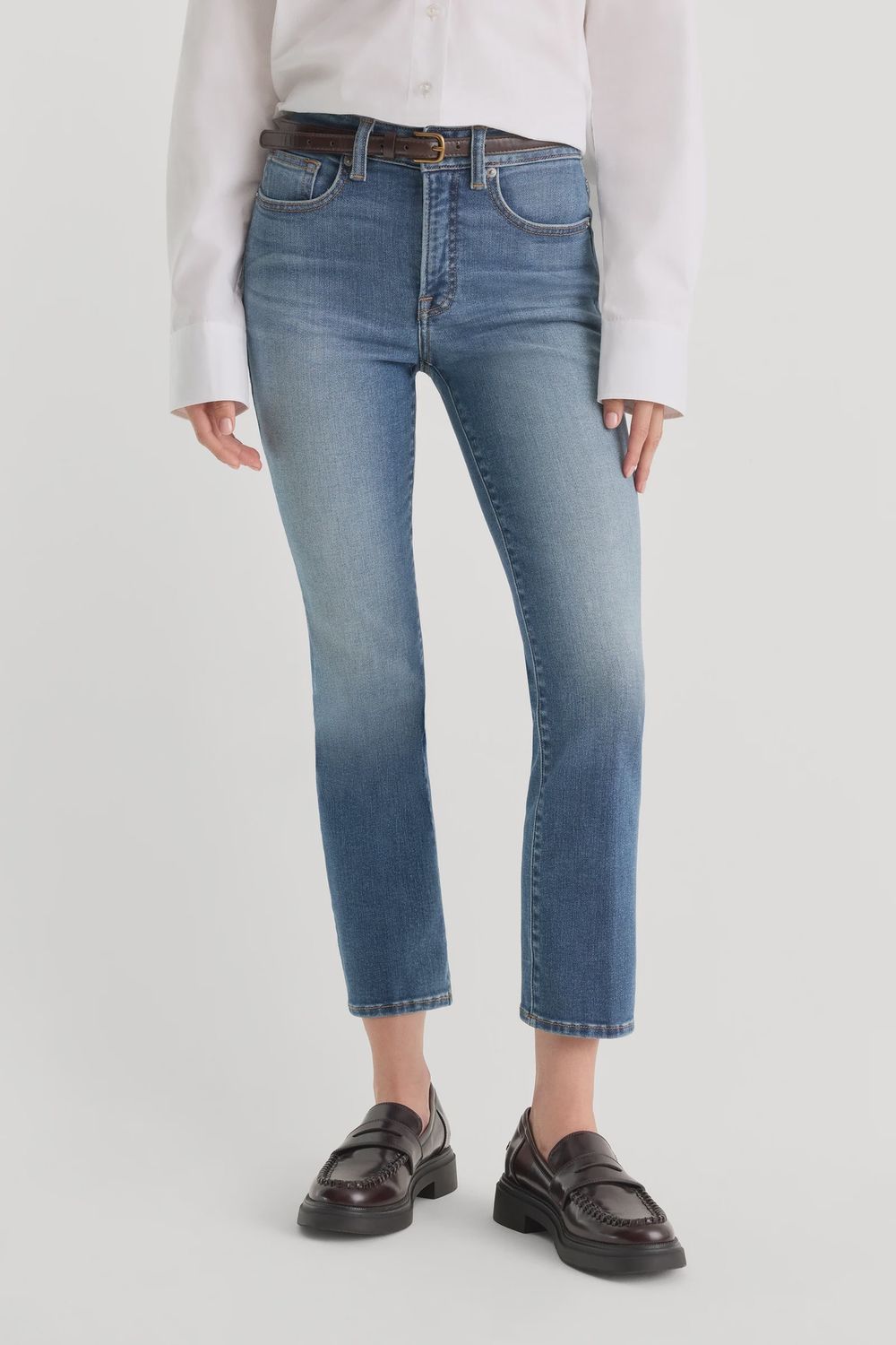 GOOD LEGS STRAIGHT JEANS, Color: CRESTVIEW, SIZE: 00