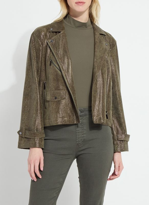EMORY VEGAN SUEDE MOTO JACKET