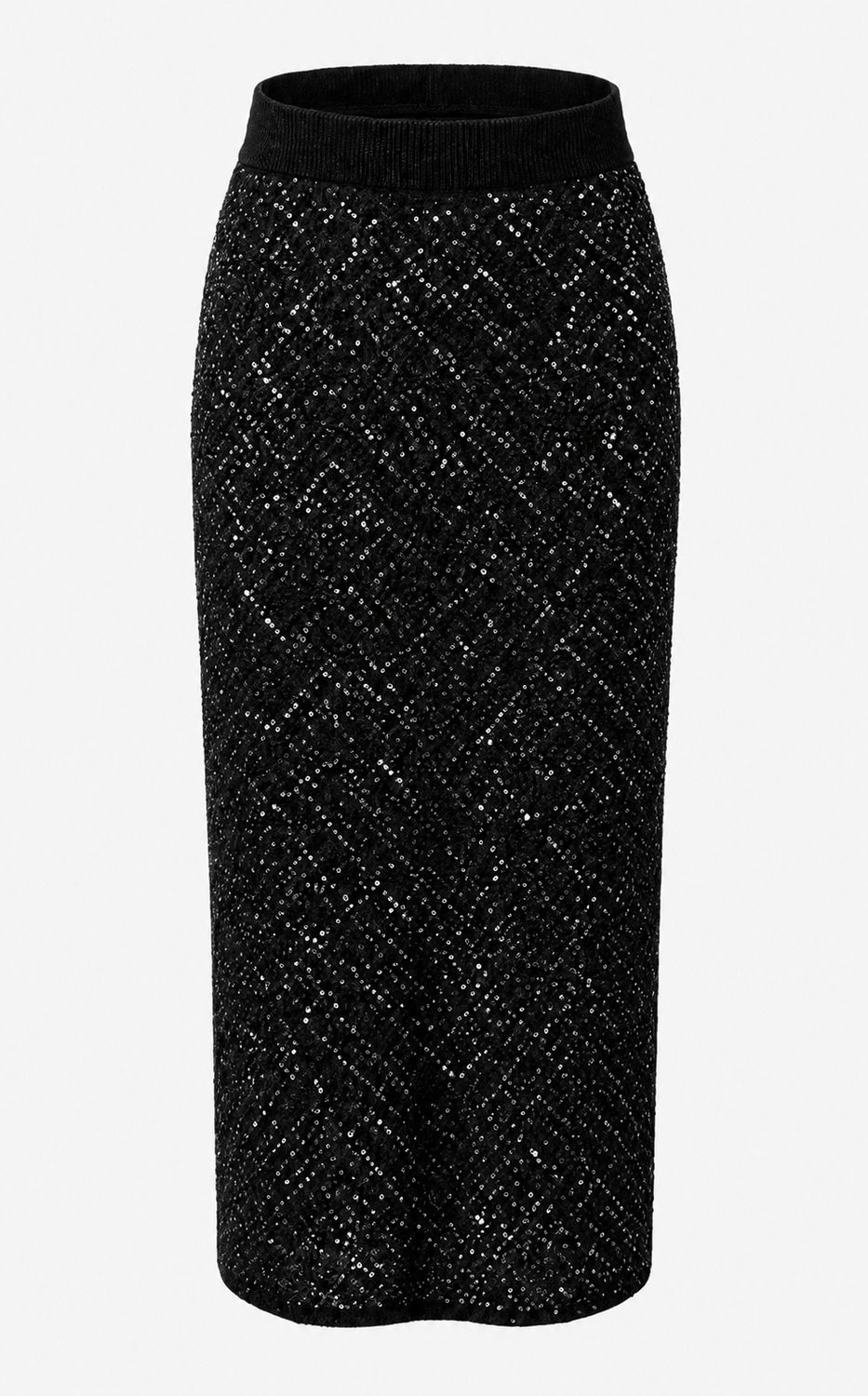ALISHA MIDI SKIRT, Color: ONYX, SIZE: XS
