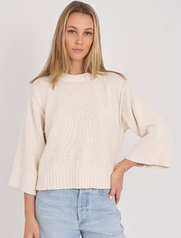 SCOTTIE COTTON WIDE SLEEVE TEE