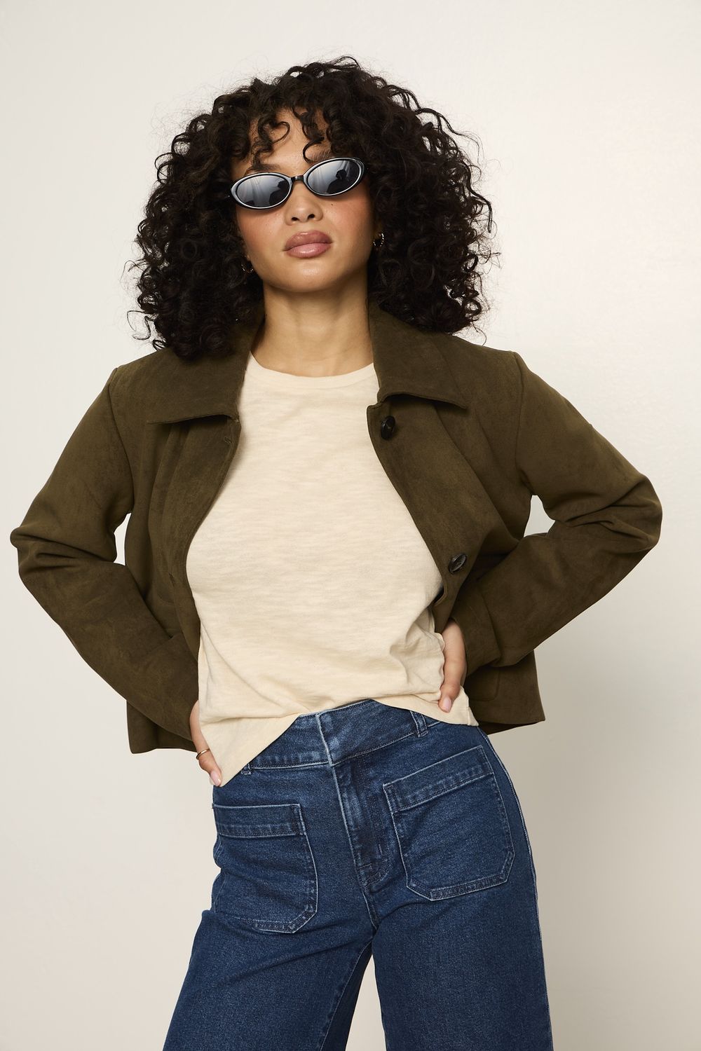 AVID SUEDE JACKET, Color: LIGHT KALAMATA, SIZE: XS