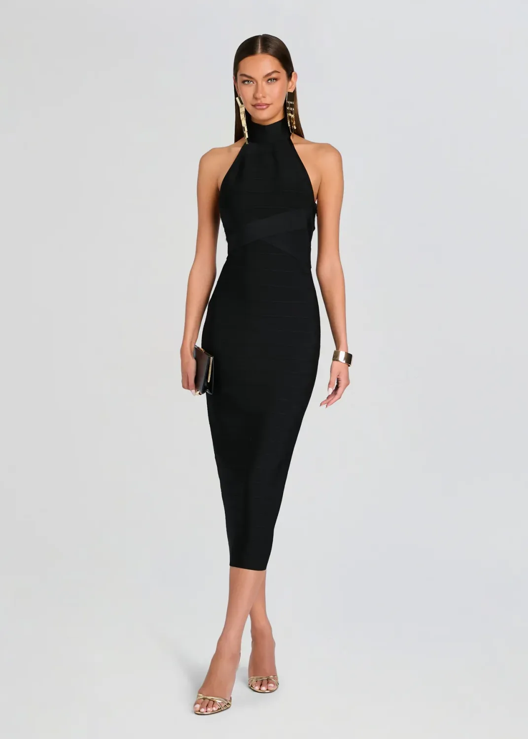 RUNA KNIT DRESS, Color: BLACK, SIZE: XS