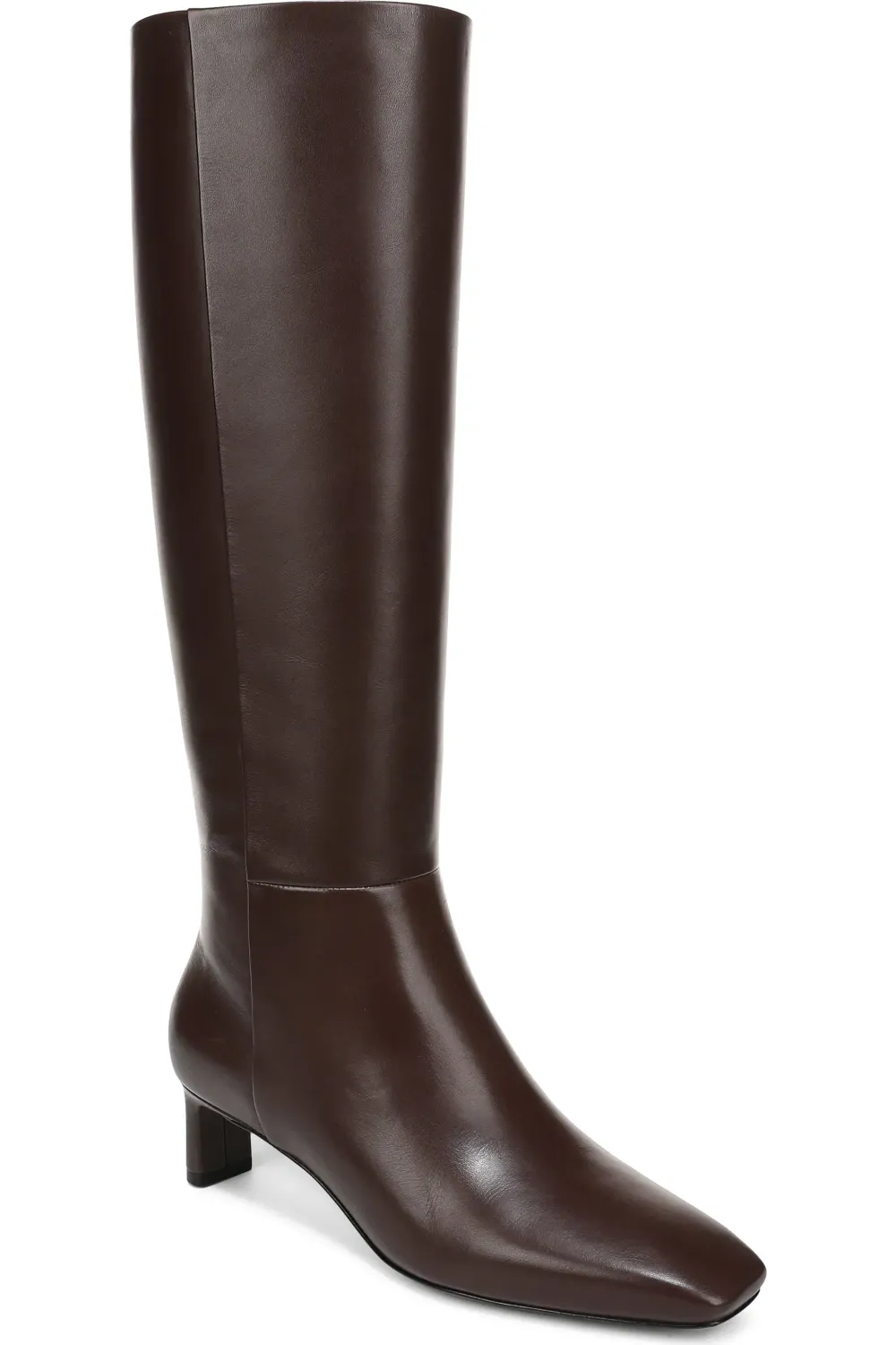 LILITH LEATHER WIDE-CALF KNEEE BOOT, Color: CACAO BROWN, SIZE: 6