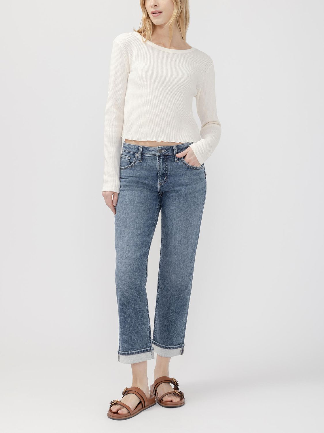 CHELSEA BOYFRIEND JEANS, Color: LINDON, SIZE: 24