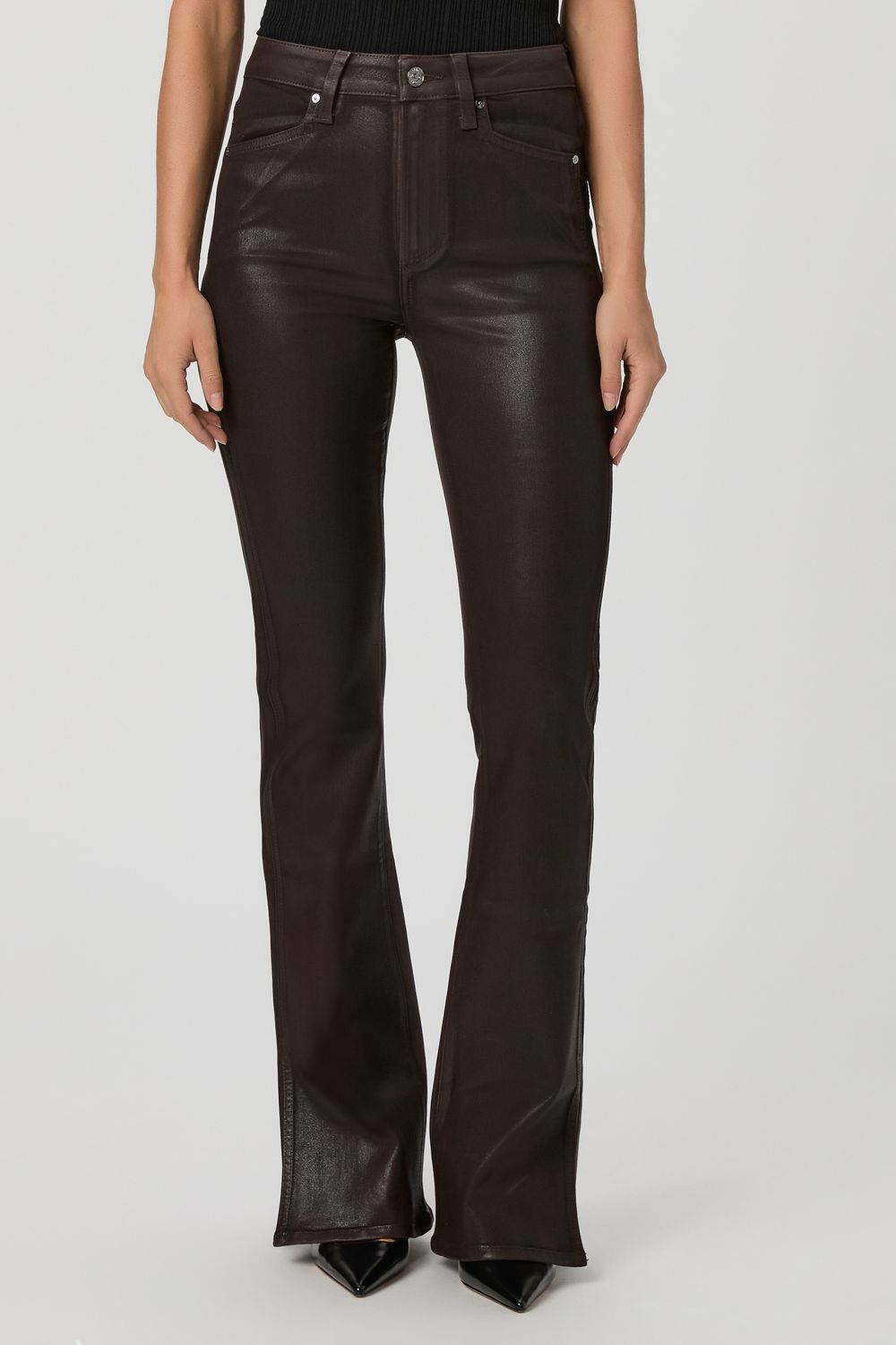 HIGH RISE LAUREL CANYON 32'' BOOTCUT JEAN, Color: CHICORY COFFEE LUXE COATING, SIZE: 24