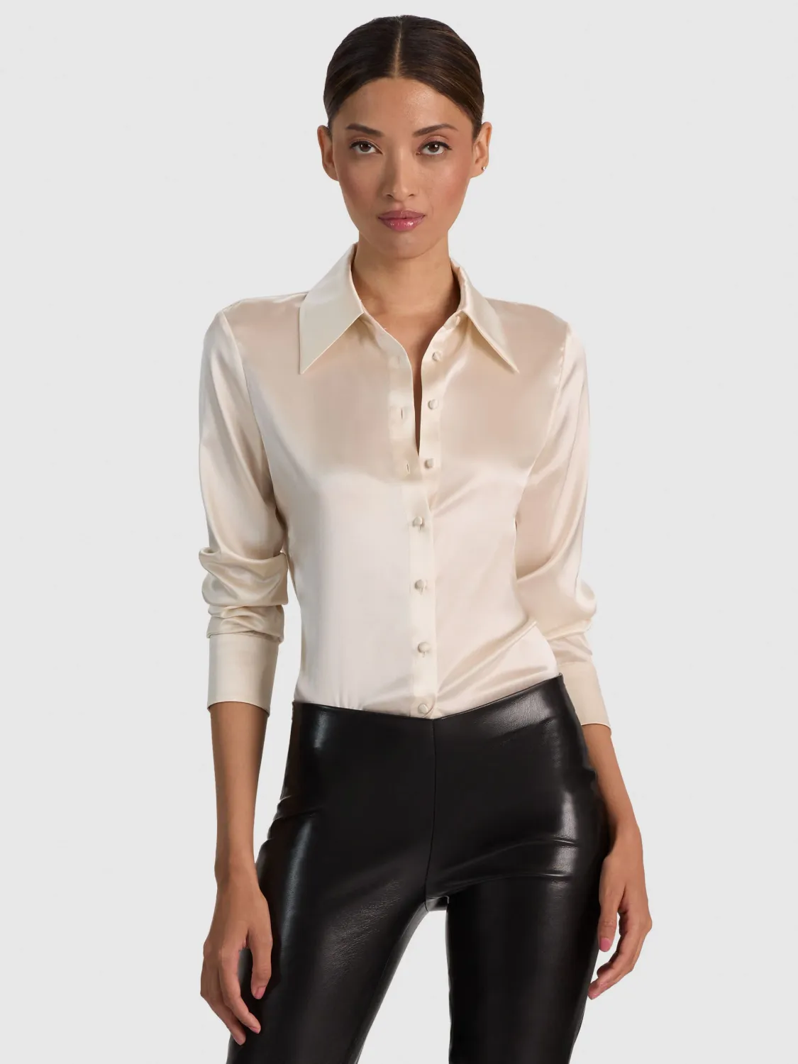 WILLA SILK BLOUSE, Color: CHINO, SIZE: XS