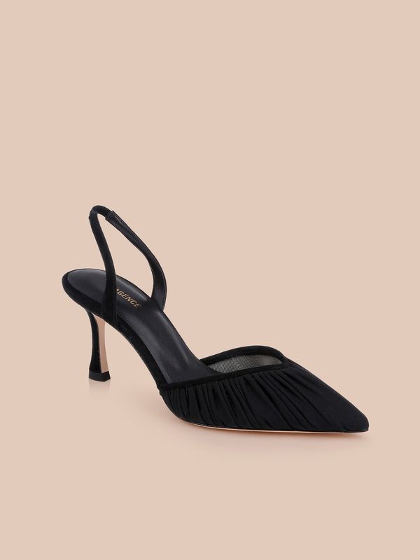 BOWERY MESH SLINGBACK PUMP