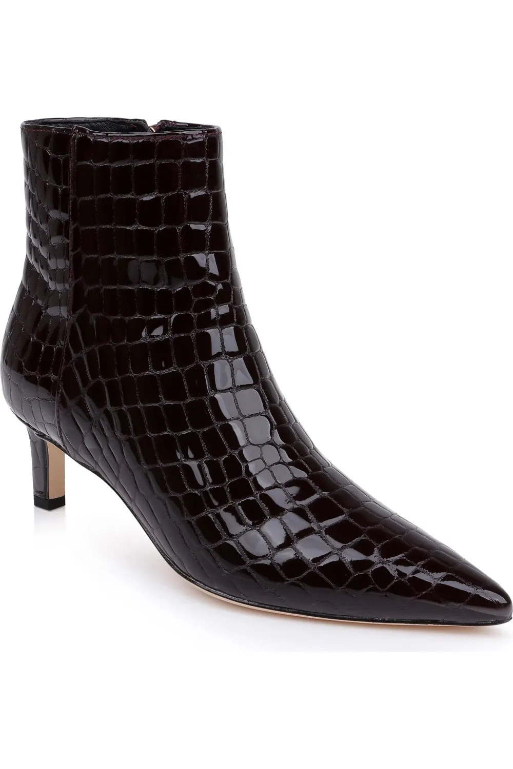 LILLY II BOOTIE, Color: BURGUNDY PATENT, SIZE: 6