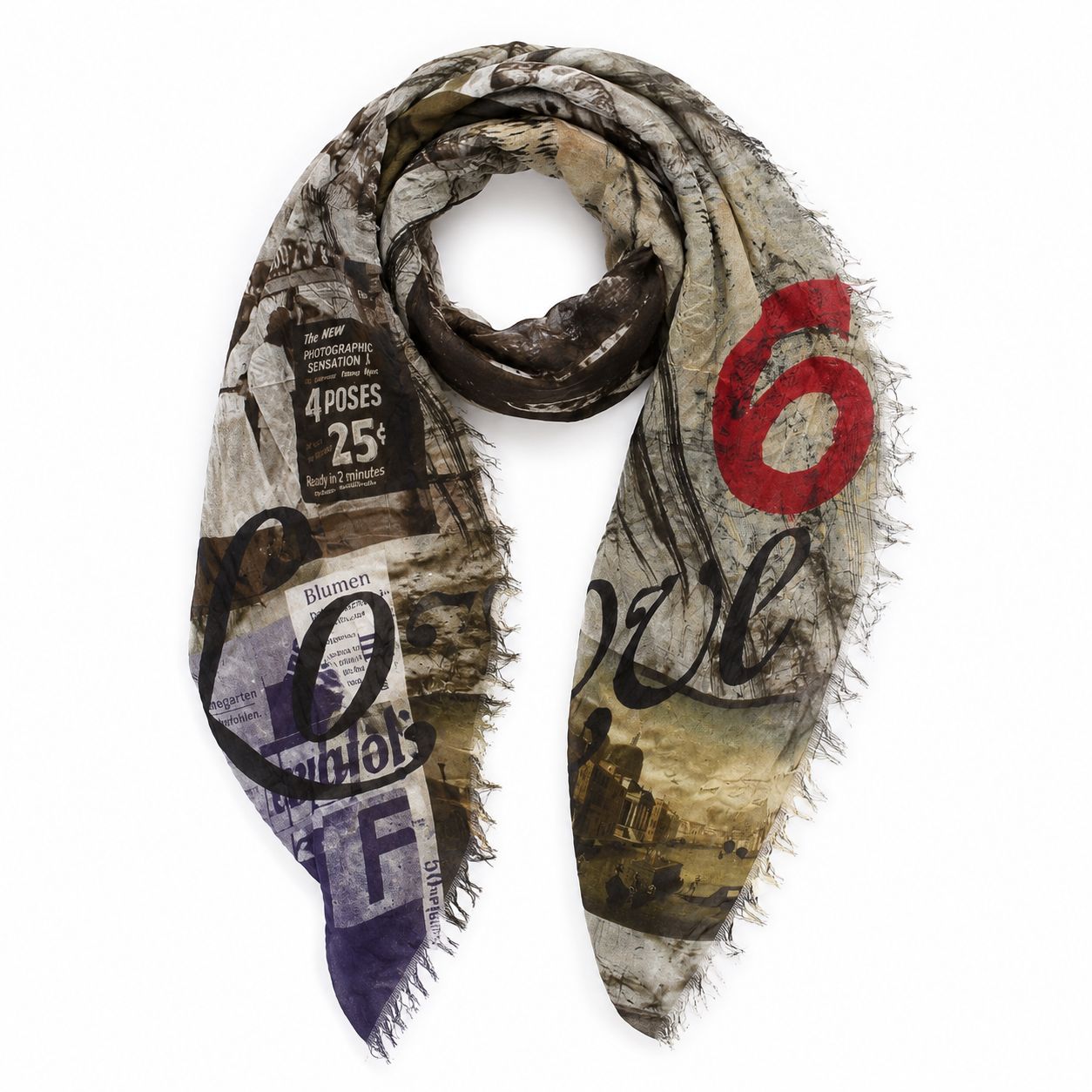 CRISTINA SCARF, Color: NUMBER 6, SIZE: OS