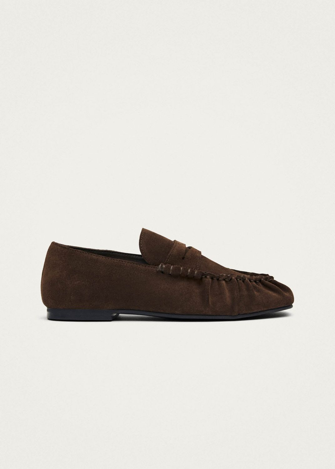 AVEN SUEDE LEATHER LOAFERS, Color: SUEDE BROWN, SIZE: 36