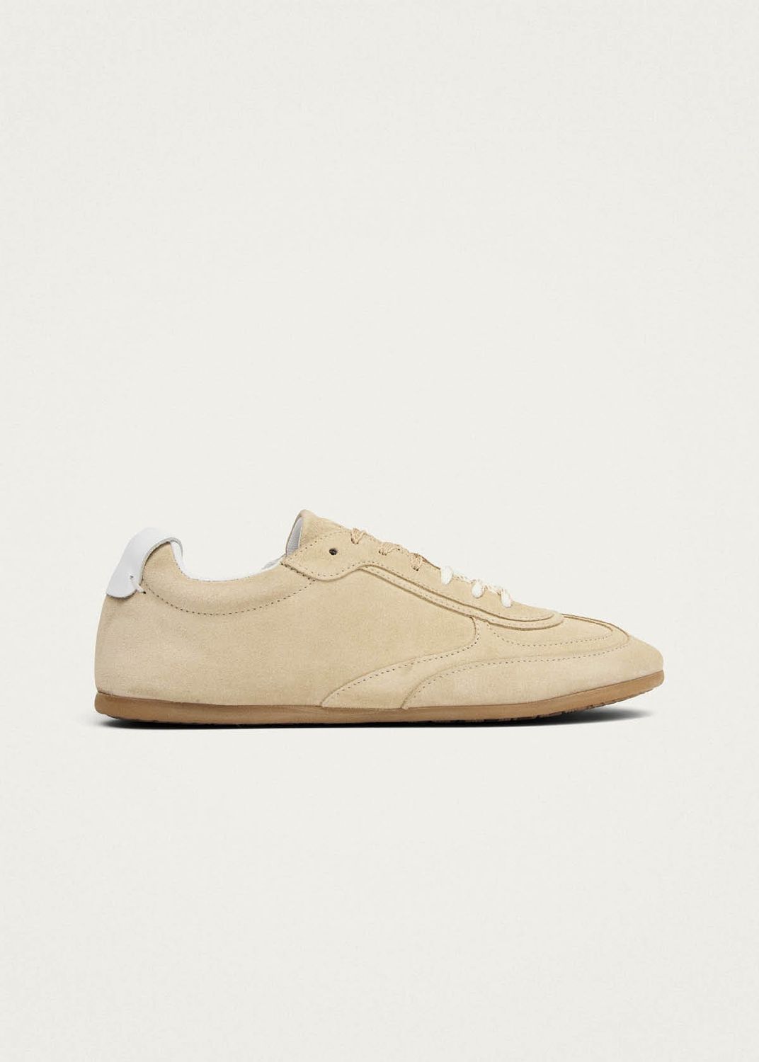 TB.24 SUEDE LEATHER SNEAKERS, Color: SUEDE BEIGE, SIZE: 36
