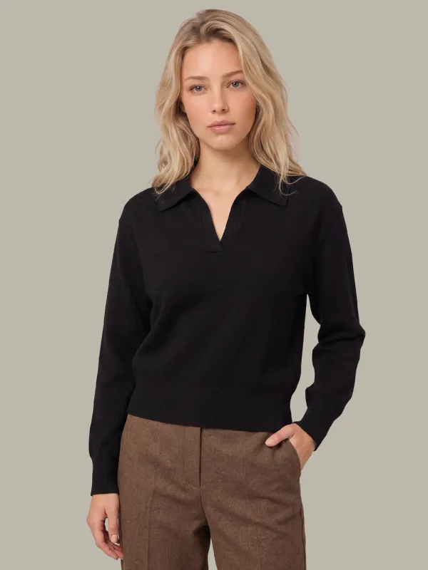 KERI JOHNNY COLLAR PULLOVER