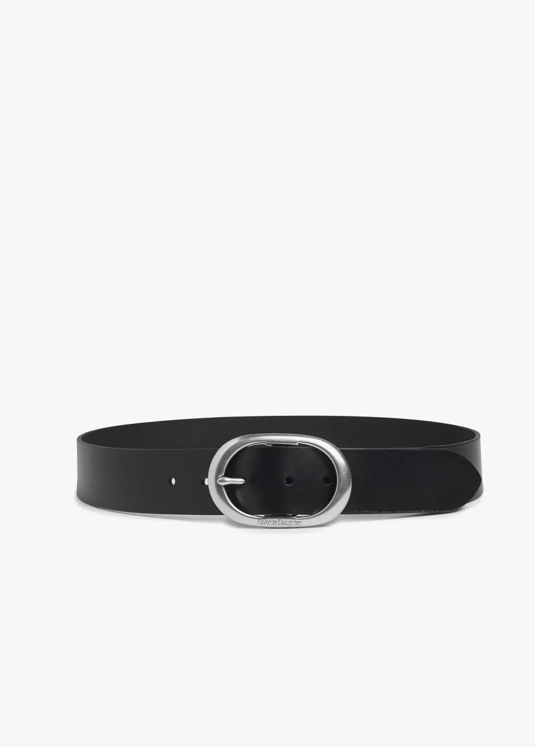 THE JEAN BELT, Color: BLACK/TUMBLED NICKEL, SIZE: XS