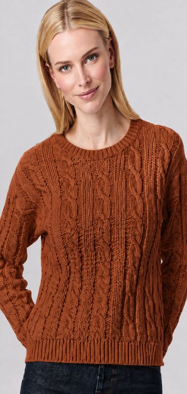ACID WASH CABLE CREW - SIENNA