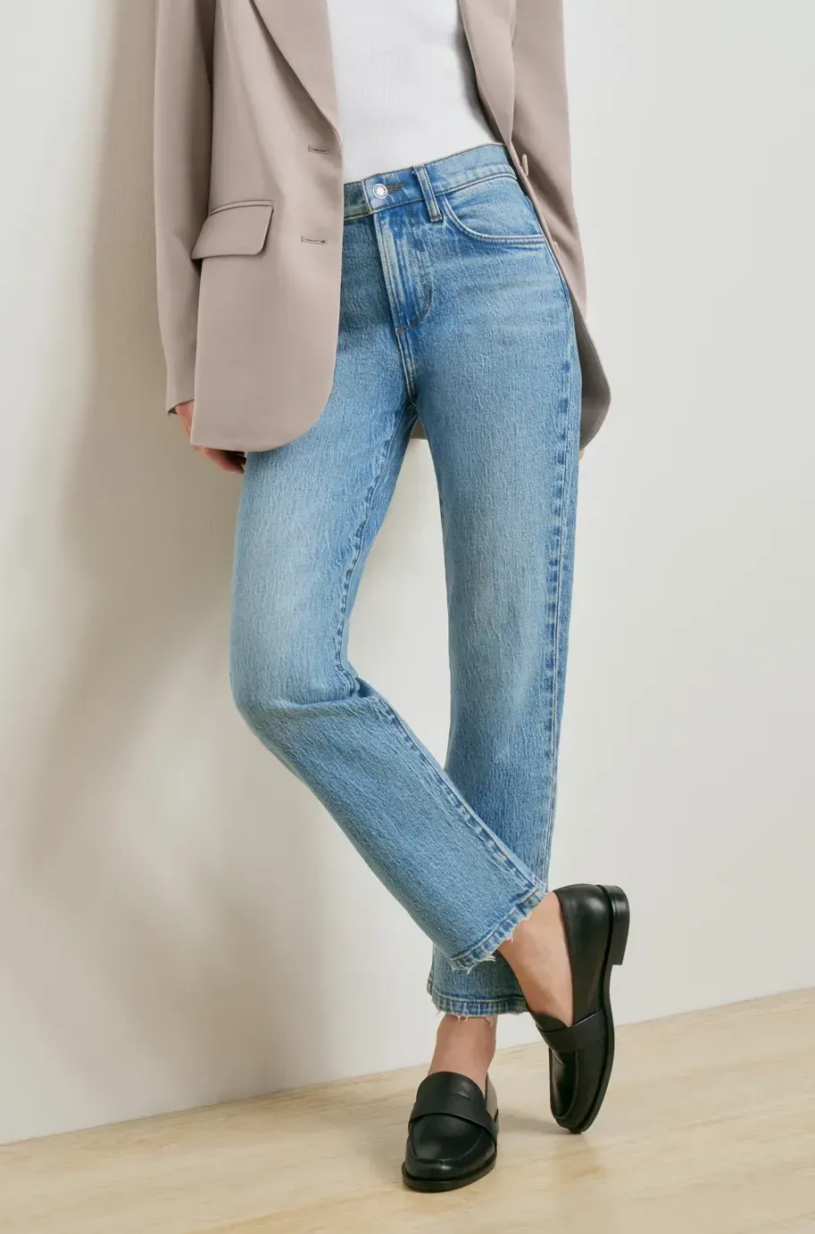 THE DOT MID RISE STRAIGHT ANKLE, Color: WESTMINSTER, SIZE: 23