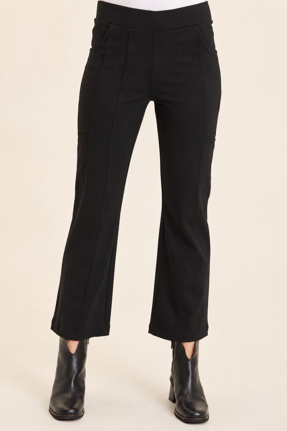 BARCELONA FLARE LEG, Color: BLACK, SIZE: XS