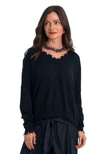 PIMA COTTON SHABBY V SWEATER