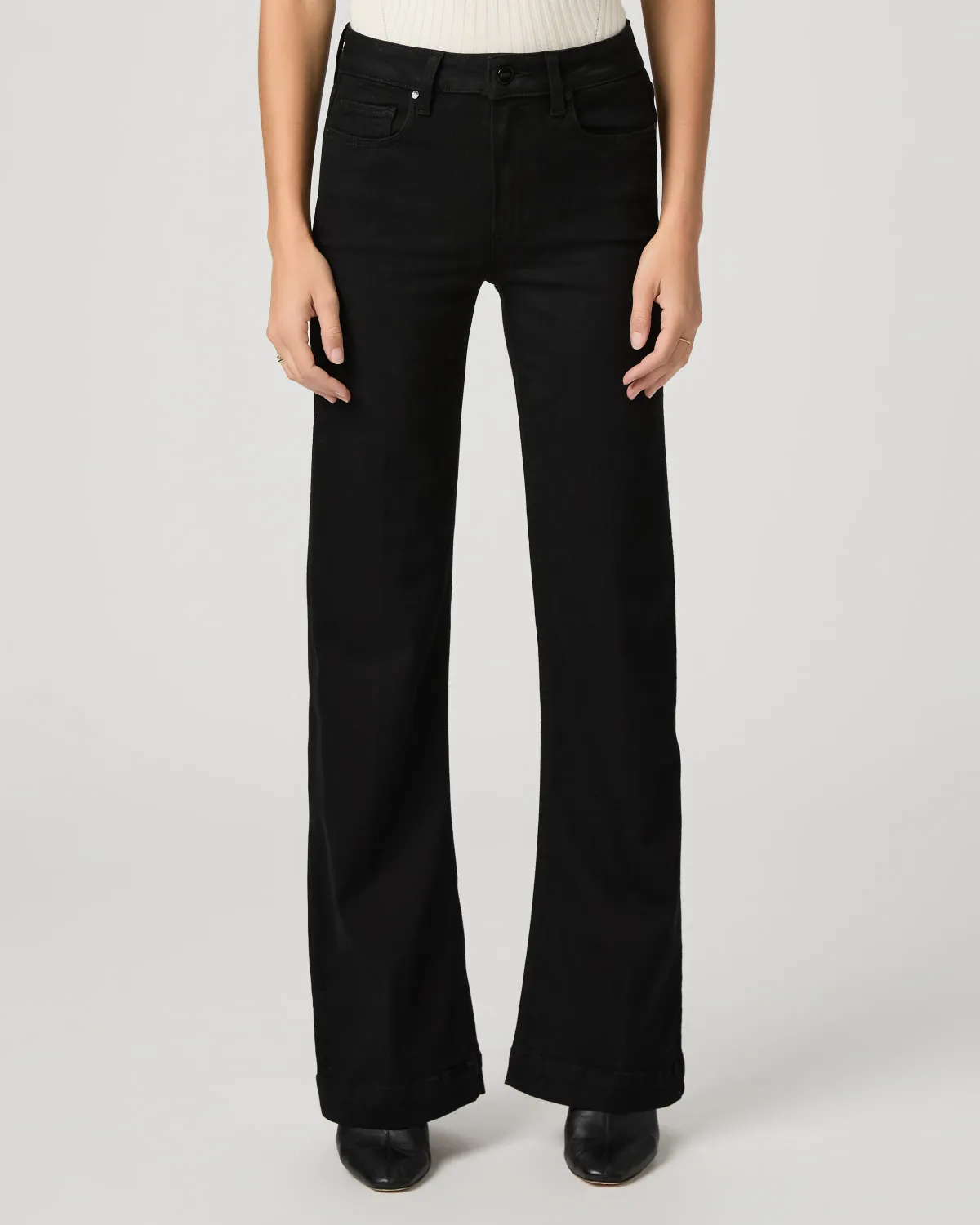 LEENAH 32'' WIDE LEG JEAN, Color: BLACK SHADOW, SIZE: 23