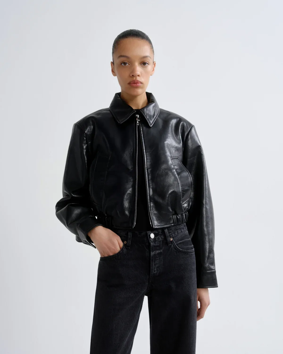 NAHLA CROPPED JACKET, Color: DETOX, SIZE: XS