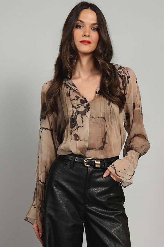 INK DRAWING BLOUSE