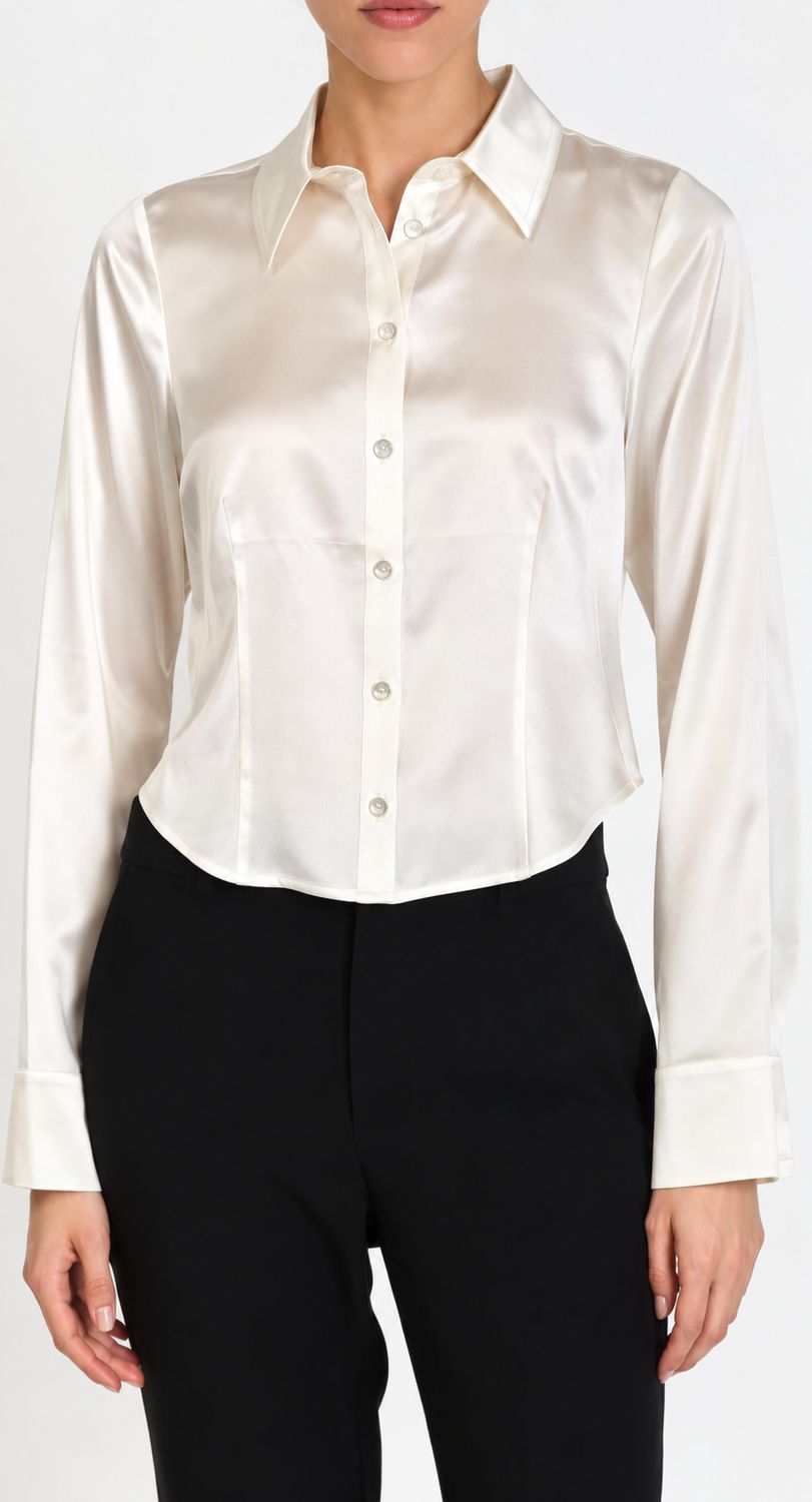 LE PETIT PETRA TOP, Color: IVORY, SIZE: XS
