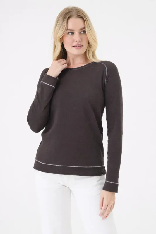 STELLA SADDLE SHOULDER PULLOVER