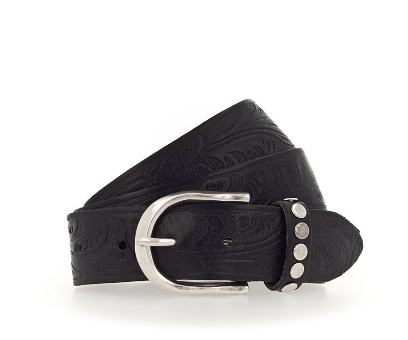 WAKANDA EMBOSSED STUD KEEPER BELT