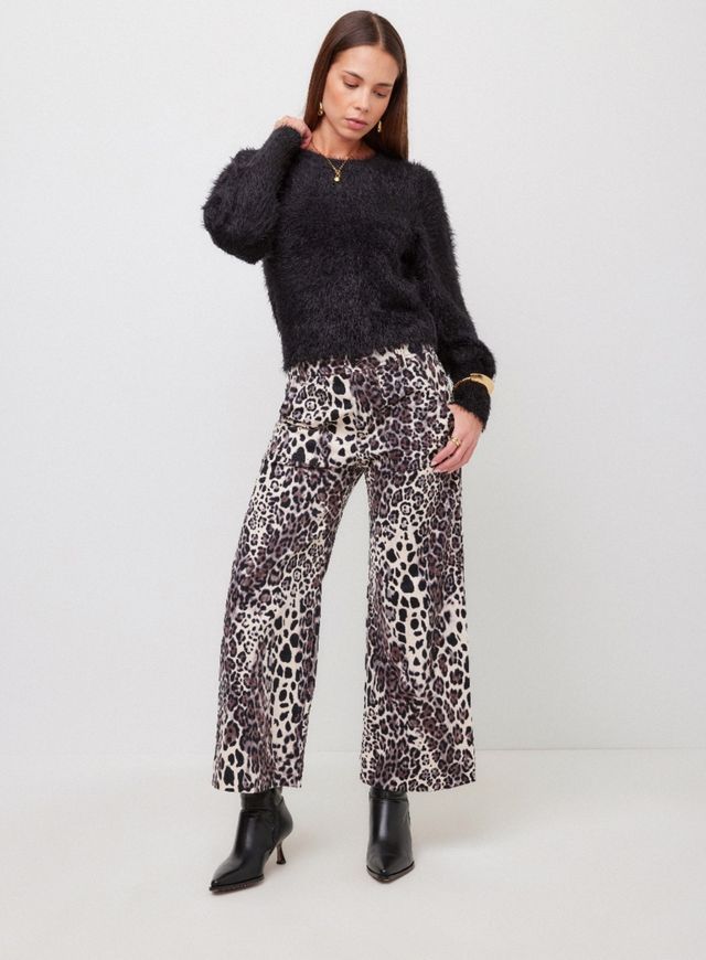 RYLEE CROPPED PANTS, Color: PRINT, SIZE: 2