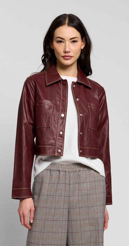 HAZEL TOPSTITCHED JACKET