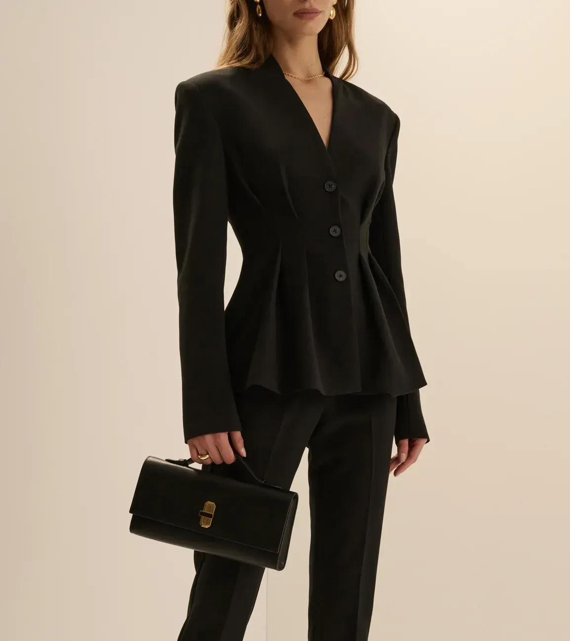 THE HEADLINES BLAZER, Color: BLACK, SIZE: XS