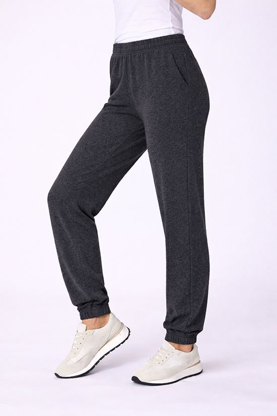 CHENILLE JOGGER, Color: HEATHER GREY, SIZE: XS