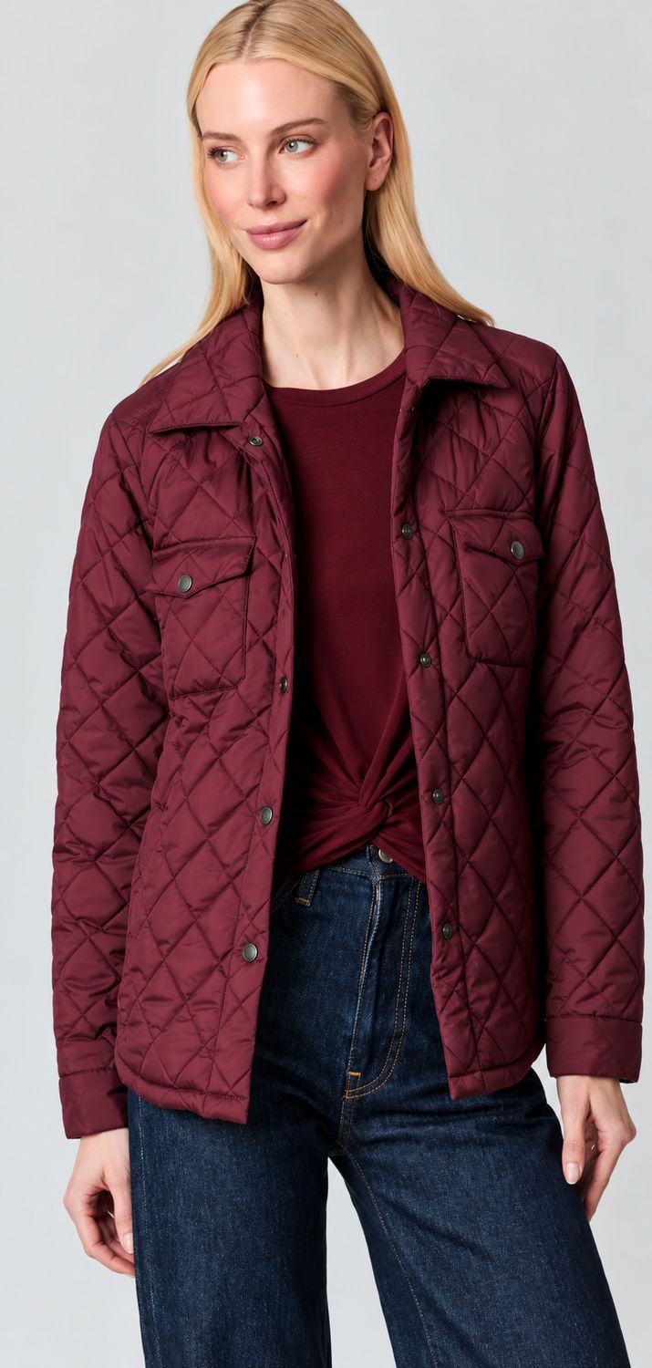 PUFFER JACKET, Color: BORDEAUX, SIZE: XS
