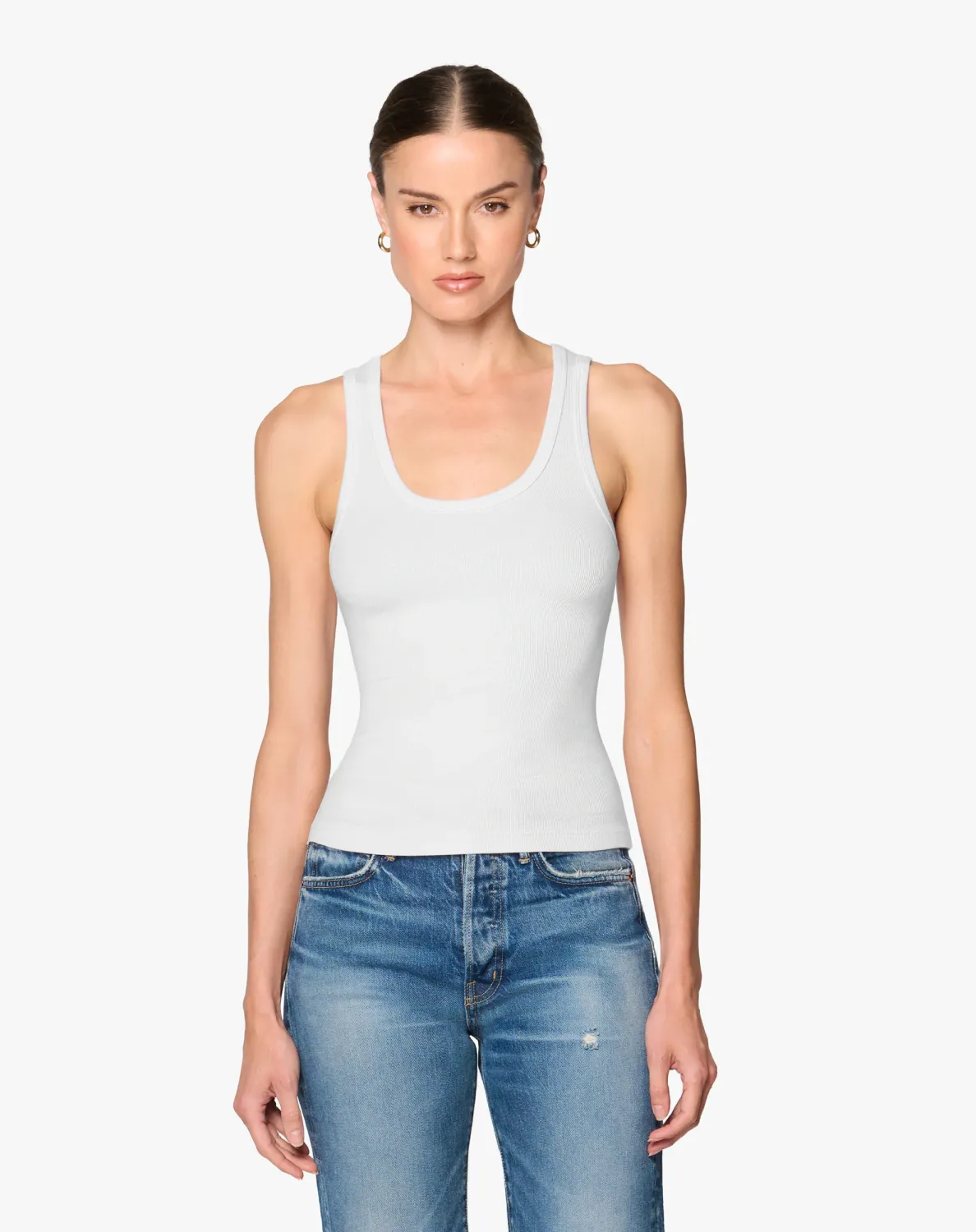 SASHA TANK, Color: WHITE, SIZE: XS
