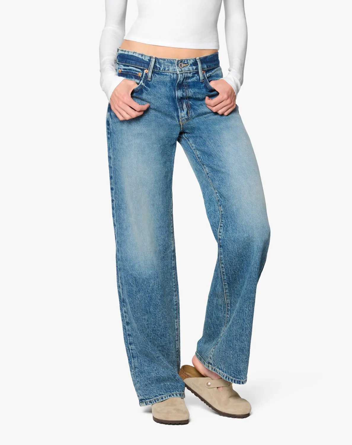 ELSA BAGGY JEAN, Color: ARNO, SIZE: 24