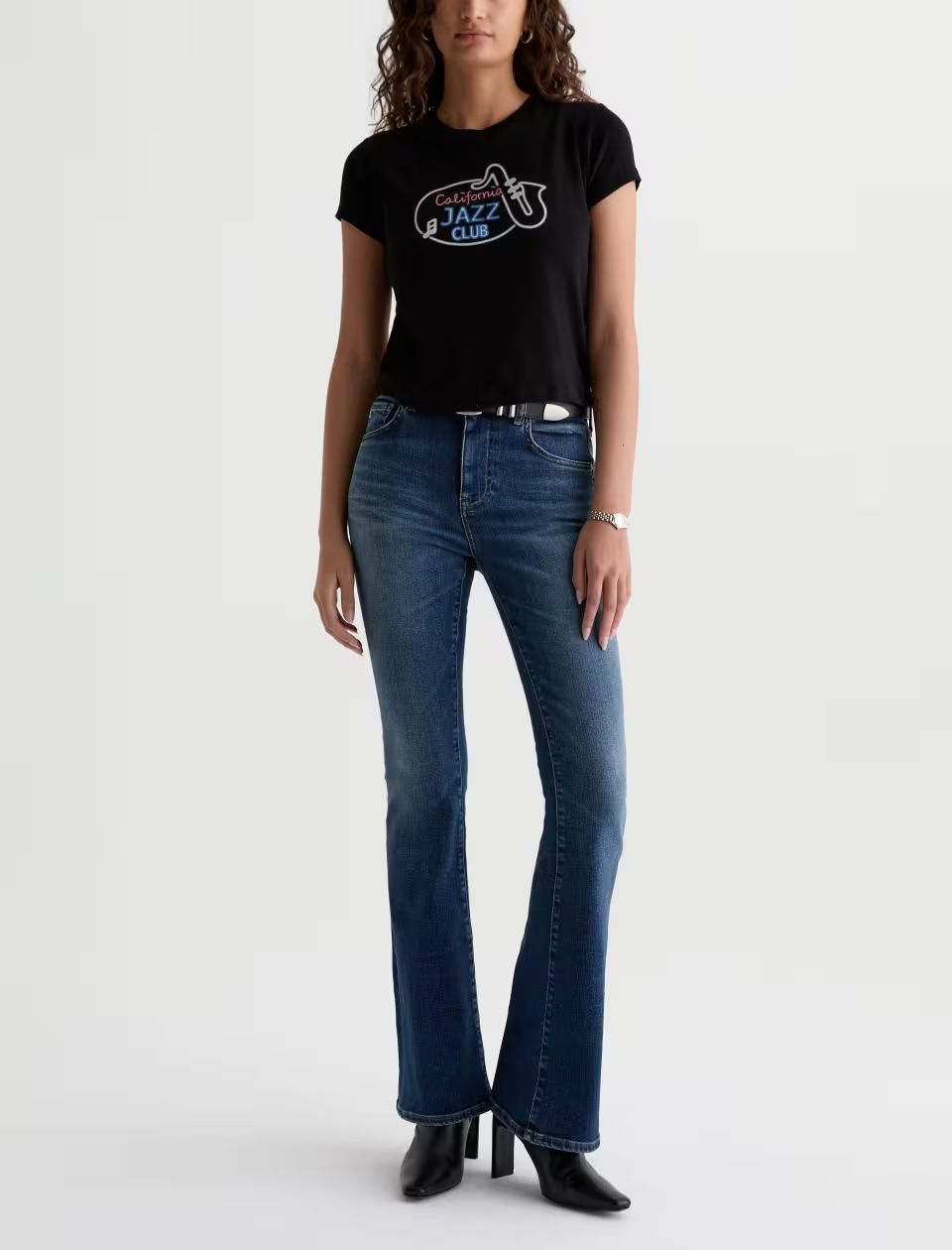 FARRAH BOOT JEAN, Color: 14 YEARS BLUEGRASS, SIZE: 23
