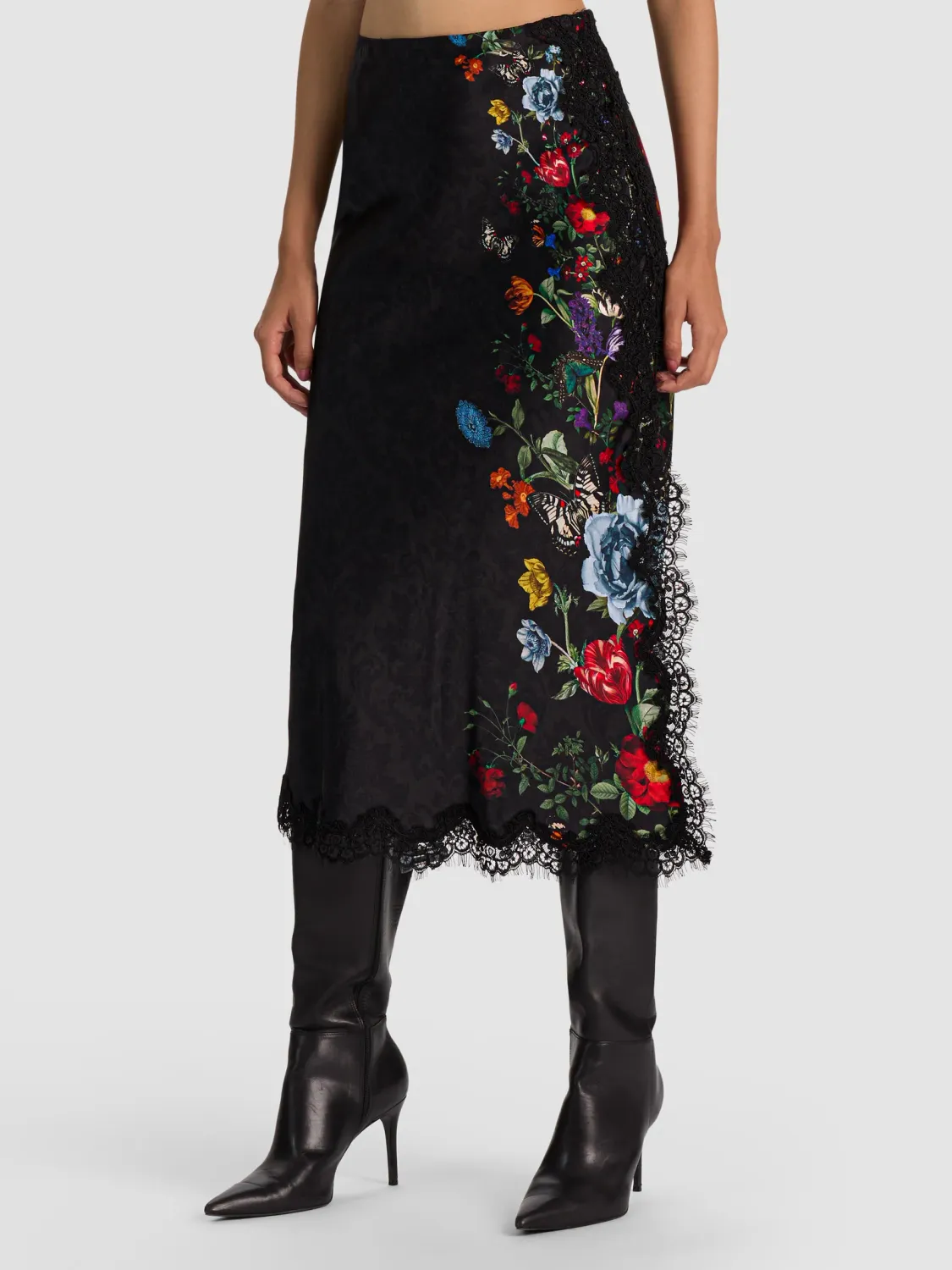 MAEVE MIDI SLIP SKIRT, Color: MOONLIT MANOR, SIZE: 2