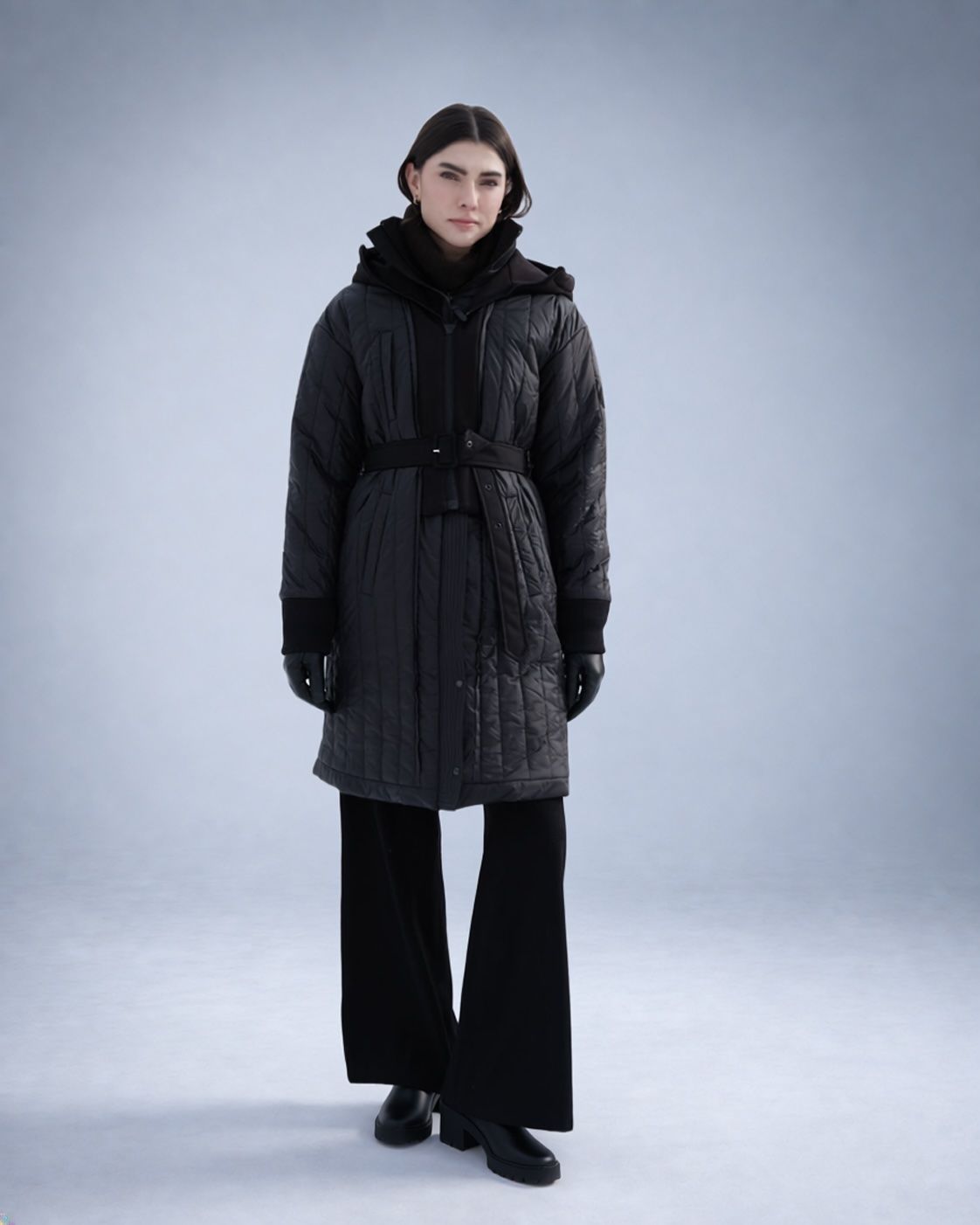 MILLA REVERSIBLE COAT, Color: BLACK, SIZE: XS