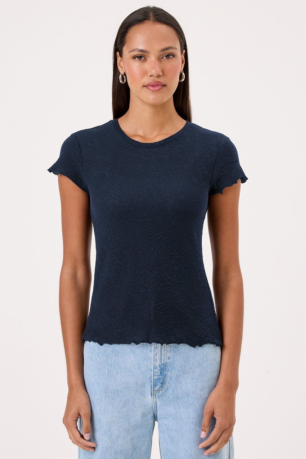 LOVE STORY TEE, Color: NAVY, SIZE: XS