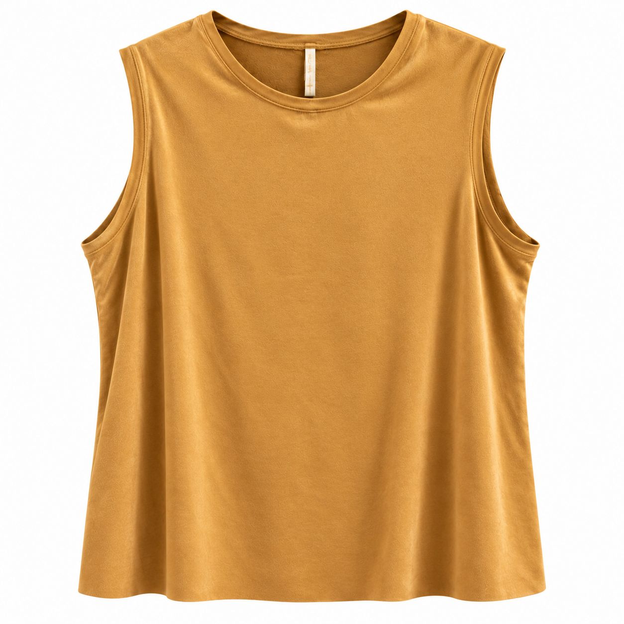 ULTRA FINE SUEDED KNIT SEAMED TANK, Color: CHAMPAGNE BIEGE, SIZE: XS