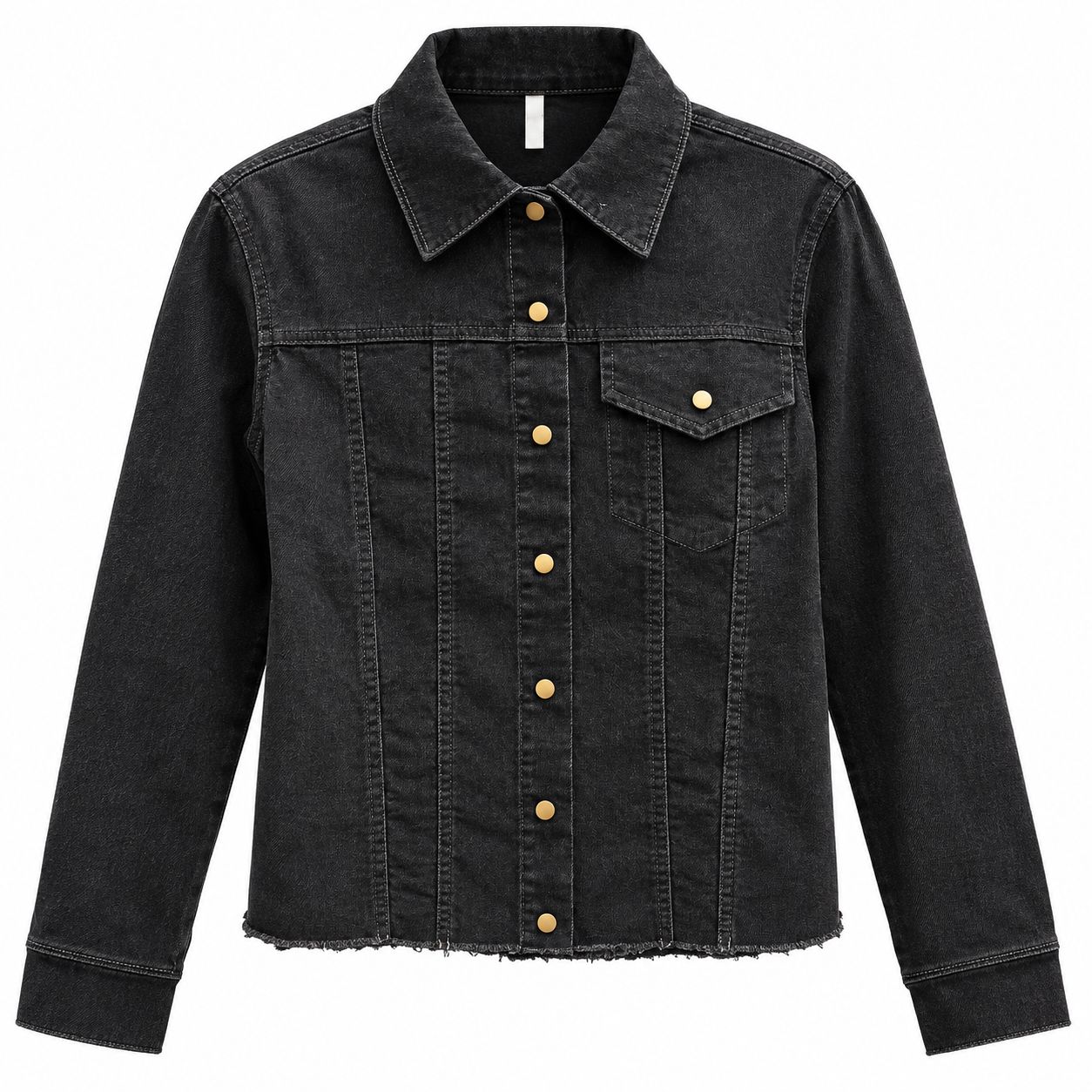 COTTON BABY CORD MICK JACKET, Color: JET BLACK, SIZE: XS