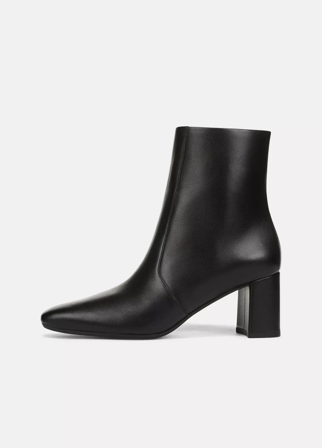 TEAGAN LEATHER ANKLE BOOT, Color: BLACK, SIZE: 6