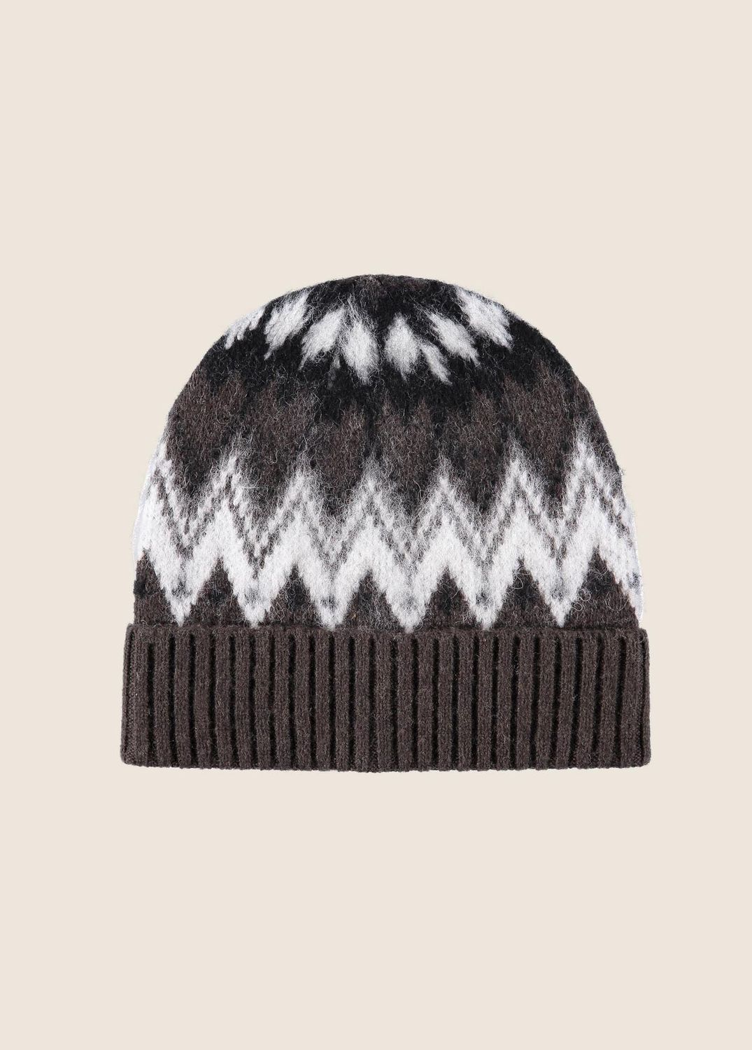 THE FAIRISLE BEANIE, Color: GANACHE FAIR ISLE, SIZE: OS