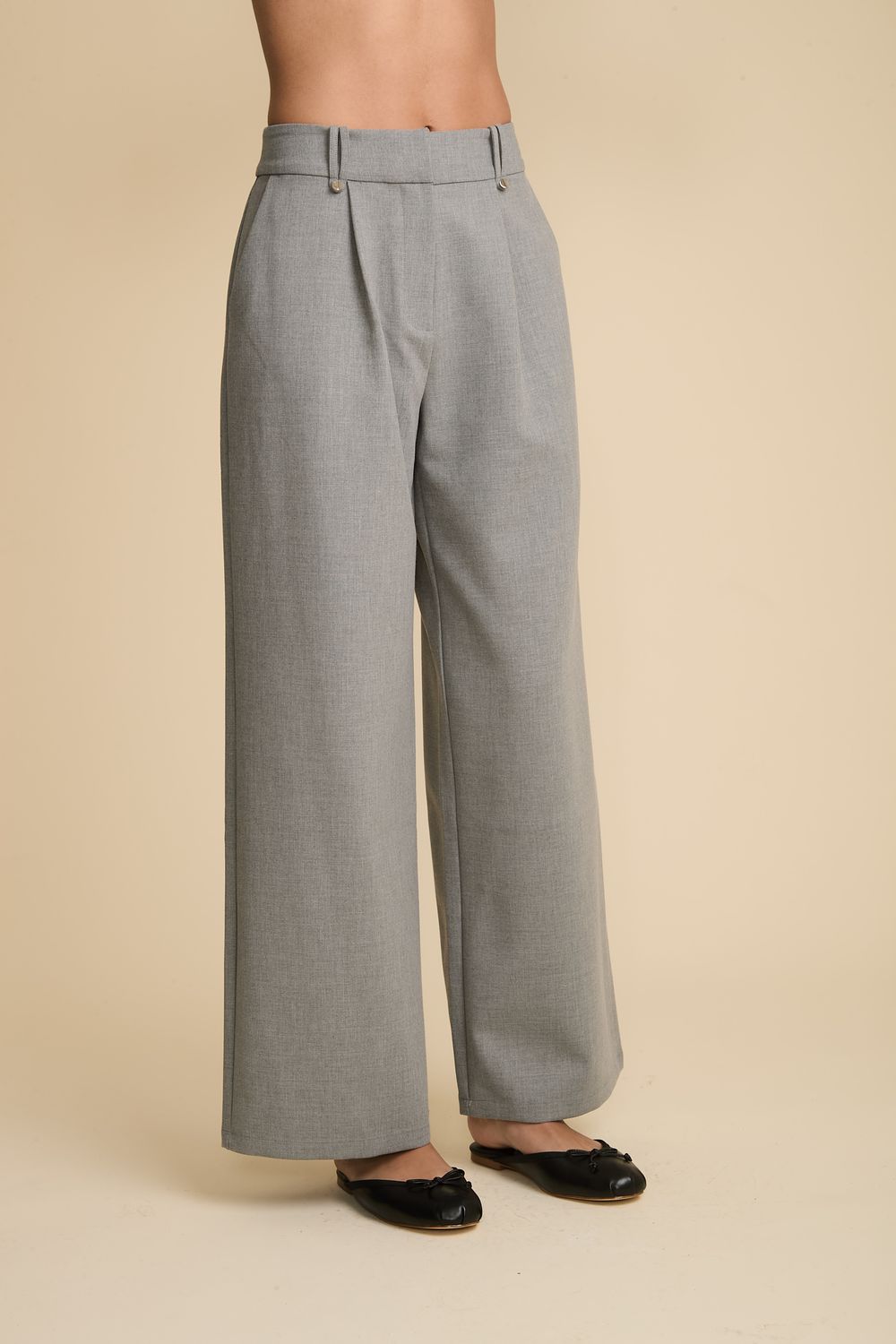 AMELIE PANT, Color: SILVER, SIZE: XS