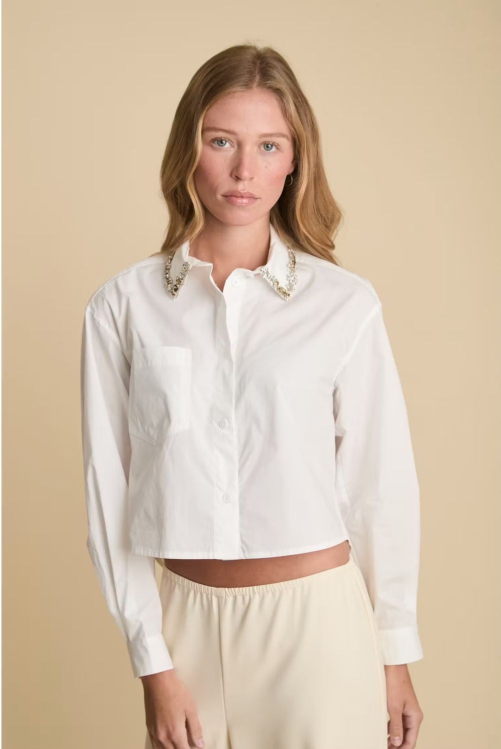 HUDSON SHIRT, Color: WHITE, SIZE: XS