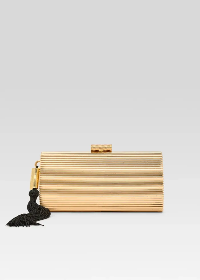 AMBER CLUTCH, Color: GOLD, SIZE: OS