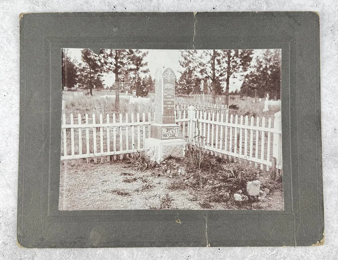 Victor Montana Miner Mining Accident Grave Photo