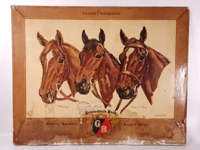 GRIESEDIECK BROS. LAGER ADVERTISING GRAND CHAMPION SIGN