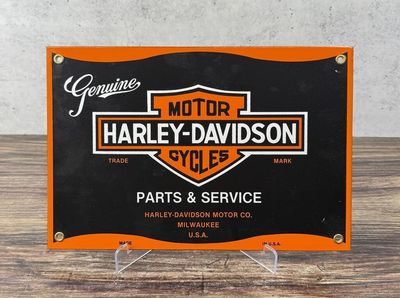 Harley Davidson Motorcycles Porcelain Sign